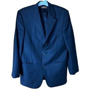 Tasso Elba Super 140’s Virgin Wool Jacket 40R NWOT Made In Italy Angelica Flawed